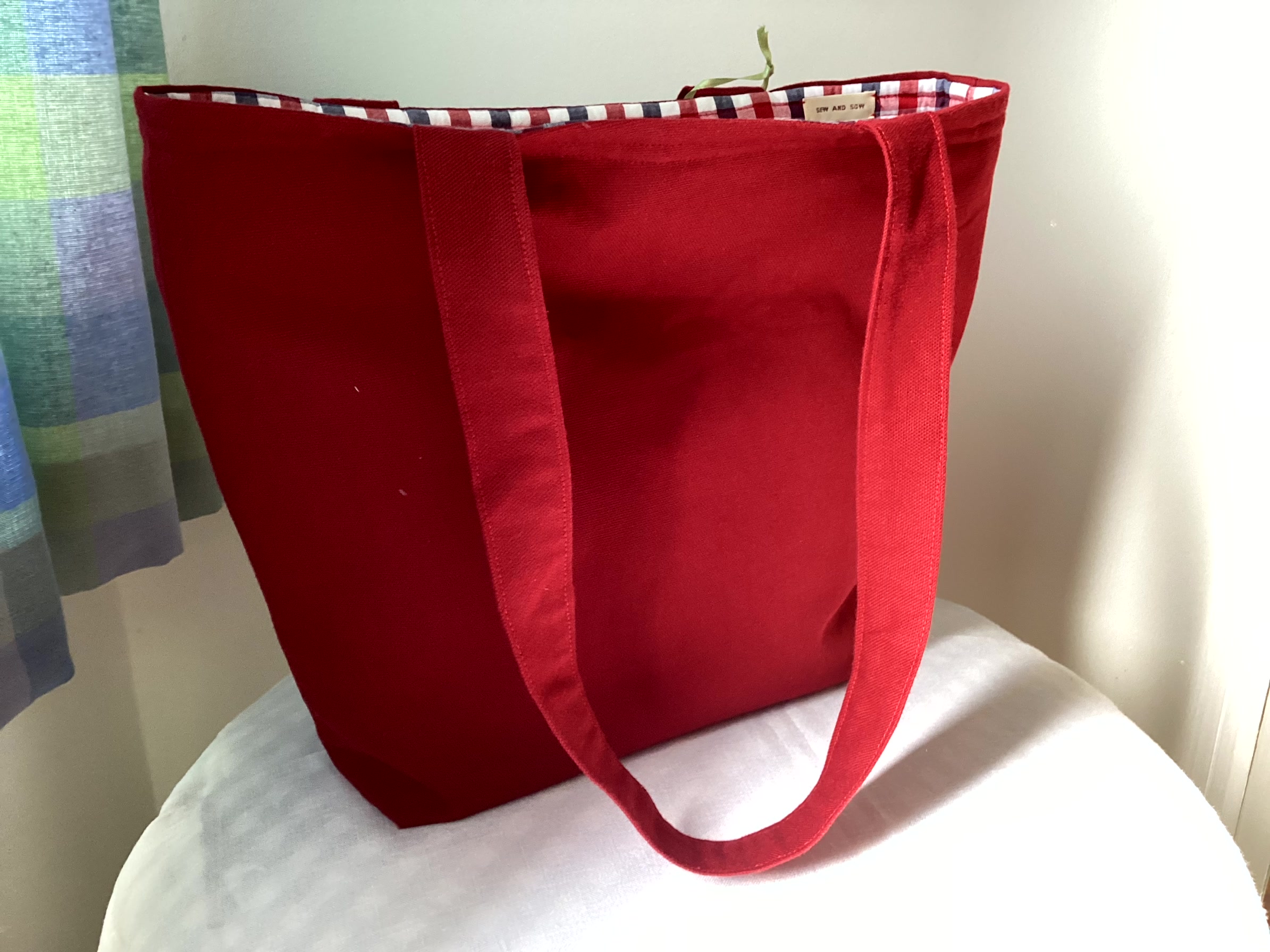 Tote Bag - bright red